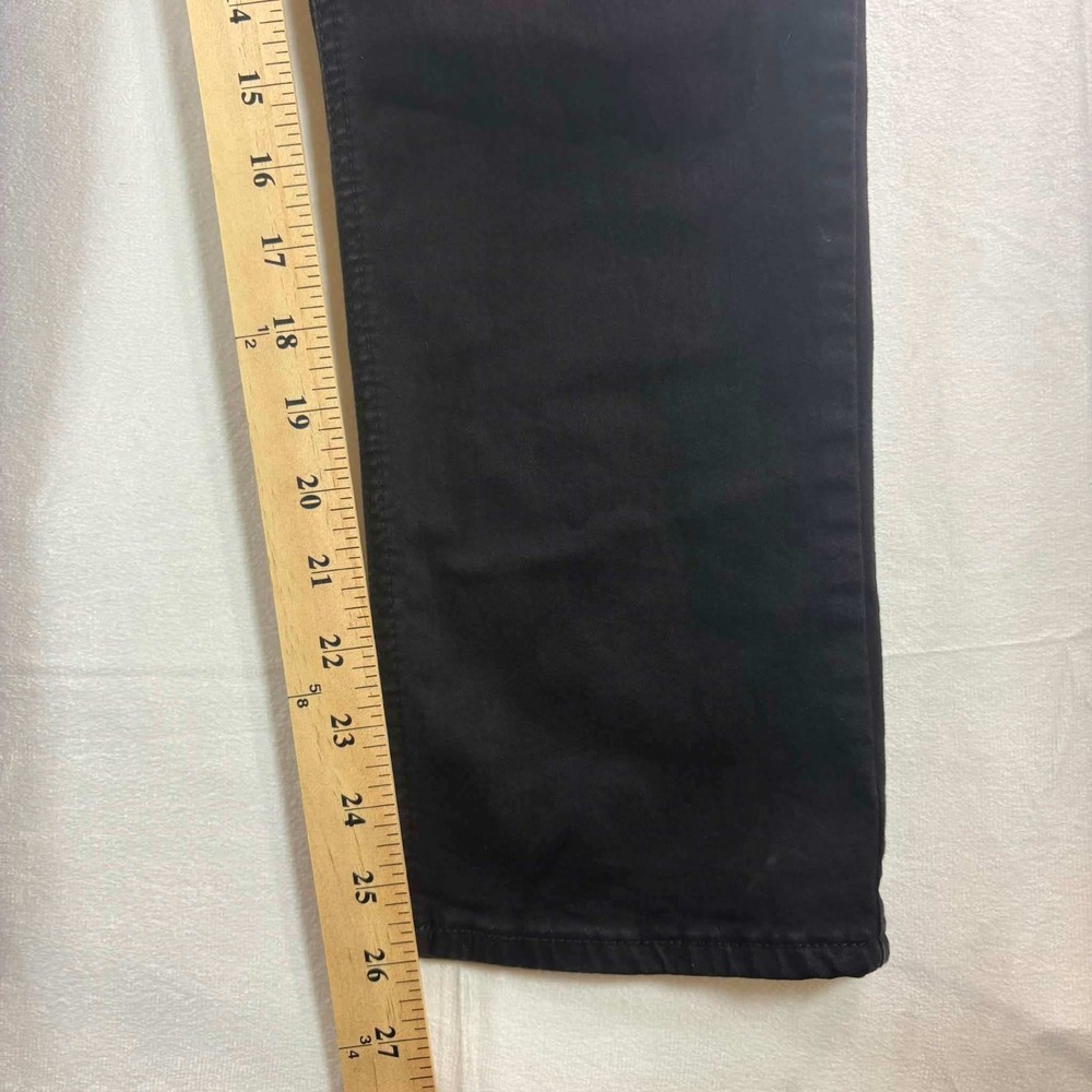 SONG Carpenter Jeans Womens 5/27 Black Utility Straight Leg Stretch Denim Pants - Picture 6 of 7
